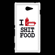 Coque Sony Xperia M2 I love Shit Food