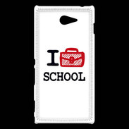 Coque Sony Xperia M2 I love School