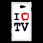 Coque Sony Xperia M2 I love TV