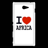 Coque Sony Xperia M2 I love Africa