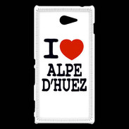 Coque Sony Xperia M2 I love Alpes d'Huez