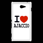 Coque Sony Xperia M2 I love Ajaccio