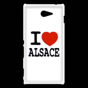 Coque Sony Xperia M2 I love Alsace