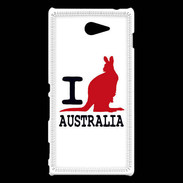 Coque Sony Xperia M2 I love Australia 2