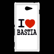 Coque Sony Xperia M2 I love Bastia