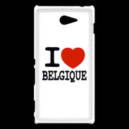 Coque Sony Xperia M2 I love Belgique