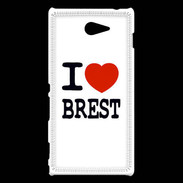 Coque Sony Xperia M2 I love Brest