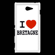 Coque Sony Xperia M2 I love Bretagne