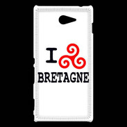 Coque Sony Xperia M2 I love Bretagne 2