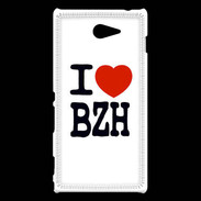 Coque Sony Xperia M2 I love BZH