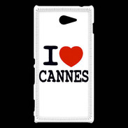 Coque Sony Xperia M2 I love Cannes