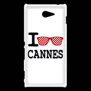 Coque Sony Xperia M2 I love Cannes 2