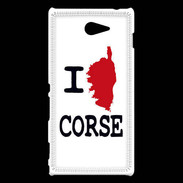 Coque Sony Xperia M2 I love Corse 3
