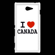 Coque Sony Xperia M2 I love Canada