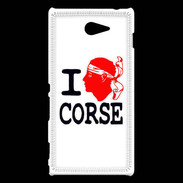 Coque Sony Xperia M2 I love Corse 2