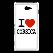 Coque Sony Xperia M2 I love Corsica