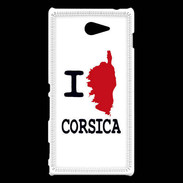 Coque Sony Xperia M2 I love Corsica 3