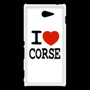 Coque Sony Xperia M2 I love Corse