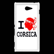 Coque Sony Xperia M2 I love Corsica 2
