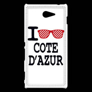 Coque Sony Xperia M2 I love Cote d'Azur 2