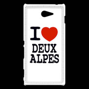 Coque Sony Xperia M2 I love Deux Alpes