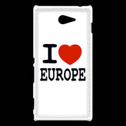 Coque Sony Xperia M2 I love Europe