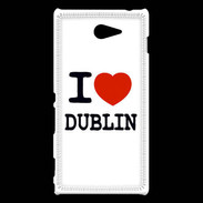 Coque Sony Xperia M2 I love Dublin