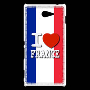 Coque Sony Xperia M2 I love France 2