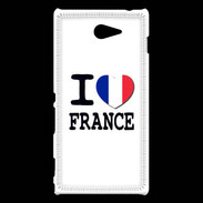 Coque Sony Xperia M2 I love France 2