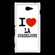 Coque Sony Xperia M2 I love Guadeloupe