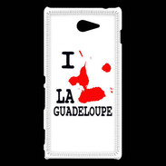 Coque Sony Xperia M2 i love Guadeloupe 2