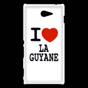Coque Sony Xperia M2 I love Guyane