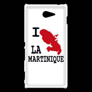Coque Sony Xperia M2 I love La Martinique 2