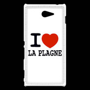 Coque Sony Xperia M2 I love La Plagne