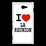 Coque Sony Xperia M2 I love La Réunion