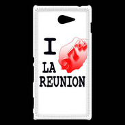 Coque Sony Xperia M2 I love La Réunion 2