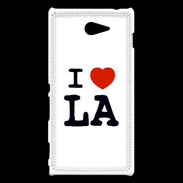 Coque Sony Xperia M2 I love L.A