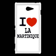 Coque Sony Xperia M2 I love La Martinique