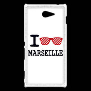 Coque Sony Xperia M2 I love Marseille 2