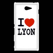 Coque Sony Xperia M2 I love Lyon
