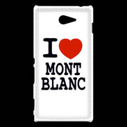 Coque Sony Xperia M2 I love Mont Blanc