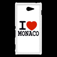 Coque Sony Xperia M2 I love Monaco