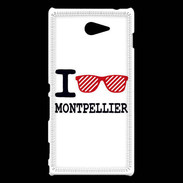 Coque Sony Xperia M2 I love Montpellier 2