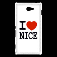 Coque Sony Xperia M2 I love Nice