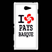 Coque Sony Xperia M2 I love Pays Basque 2