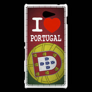 Coque Sony Xperia M2 I love Portugal 3