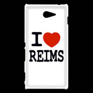 Coque Sony Xperia M2 I love Reims