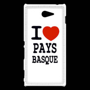 Coque Sony Xperia M2 I love Pays Basque