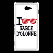 Coque Sony Xperia M2 I love Sable d'Olonne 2