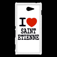Coque Sony Xperia M2 I love Saint Etienne